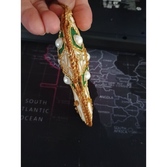 Irish Christmas Ornament Celtic‎ Cross Velvet 4 Inches - Picture 6 of 6